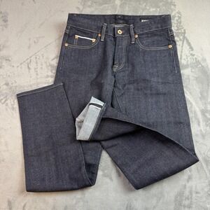 Bonobos Jeans‎ Mens 28x30 Dark Tailored Selvedge Raw Denim Capsule USA Made NEW